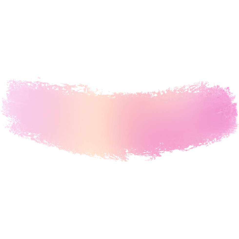 A rough gradient stroke blending pink and Yellow with hand drawn textures png