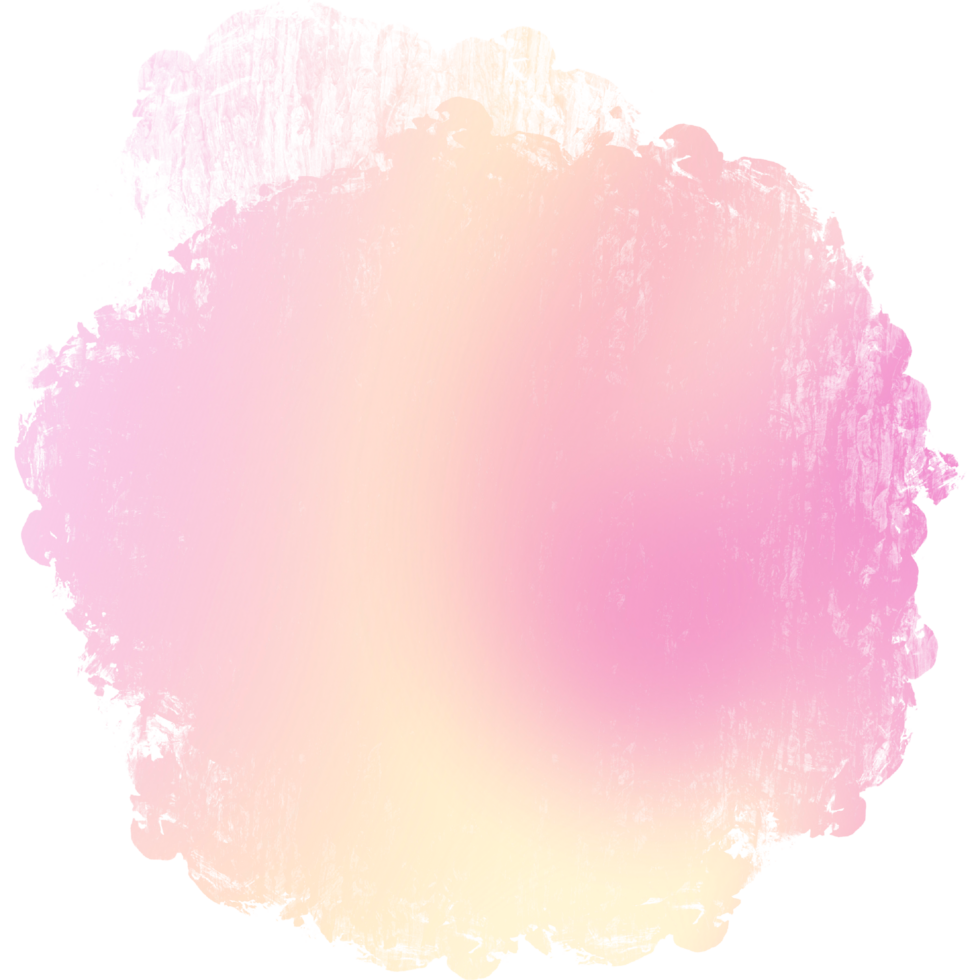 A soft Pink Yellow gradient stroke merging into delicate textured grunge finishes png