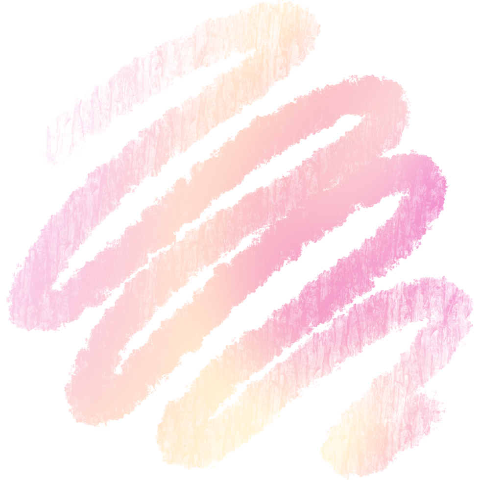 A vibrant pink Yellow gradient with a rough hand drawn grunge stroke png