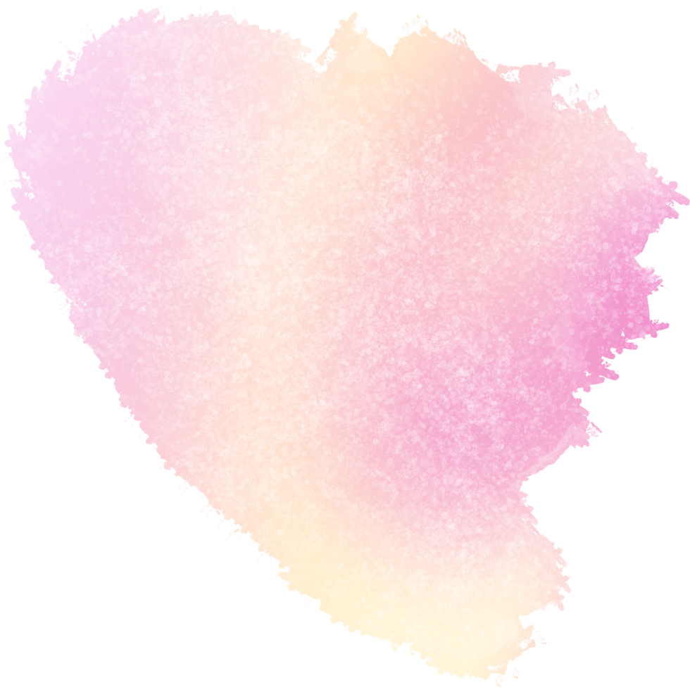 A rough gradient stroke in pink and Yellow with hand drawn textures png
