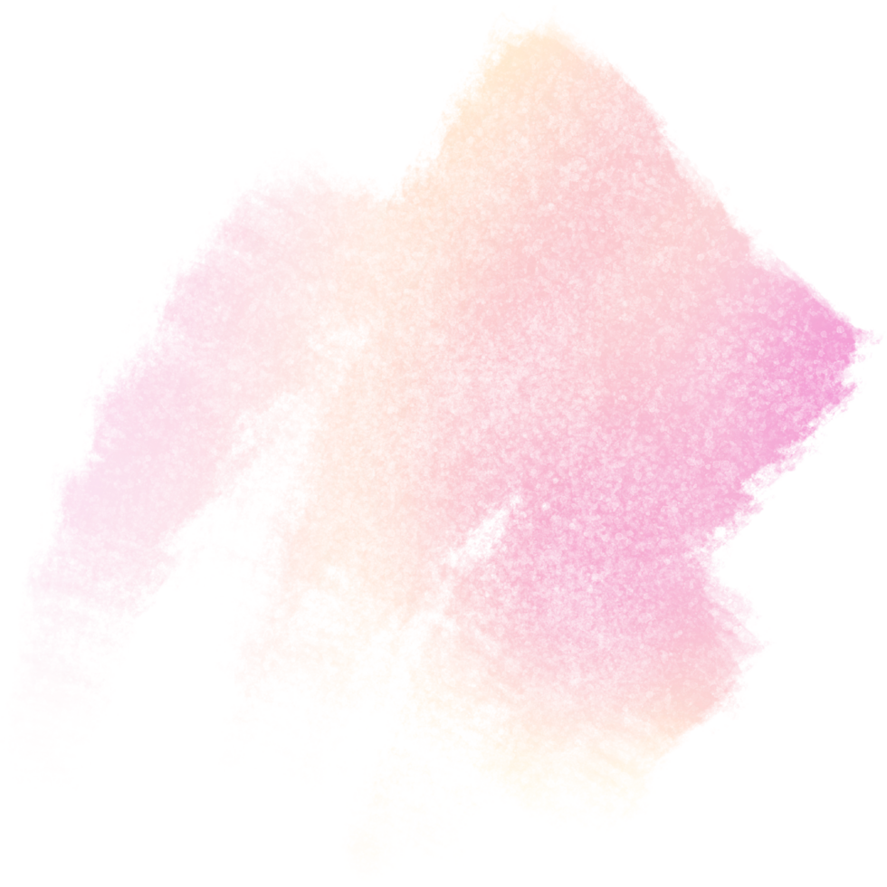 Grungy hand drawn gradient stroke in shades of pink and Yellow png