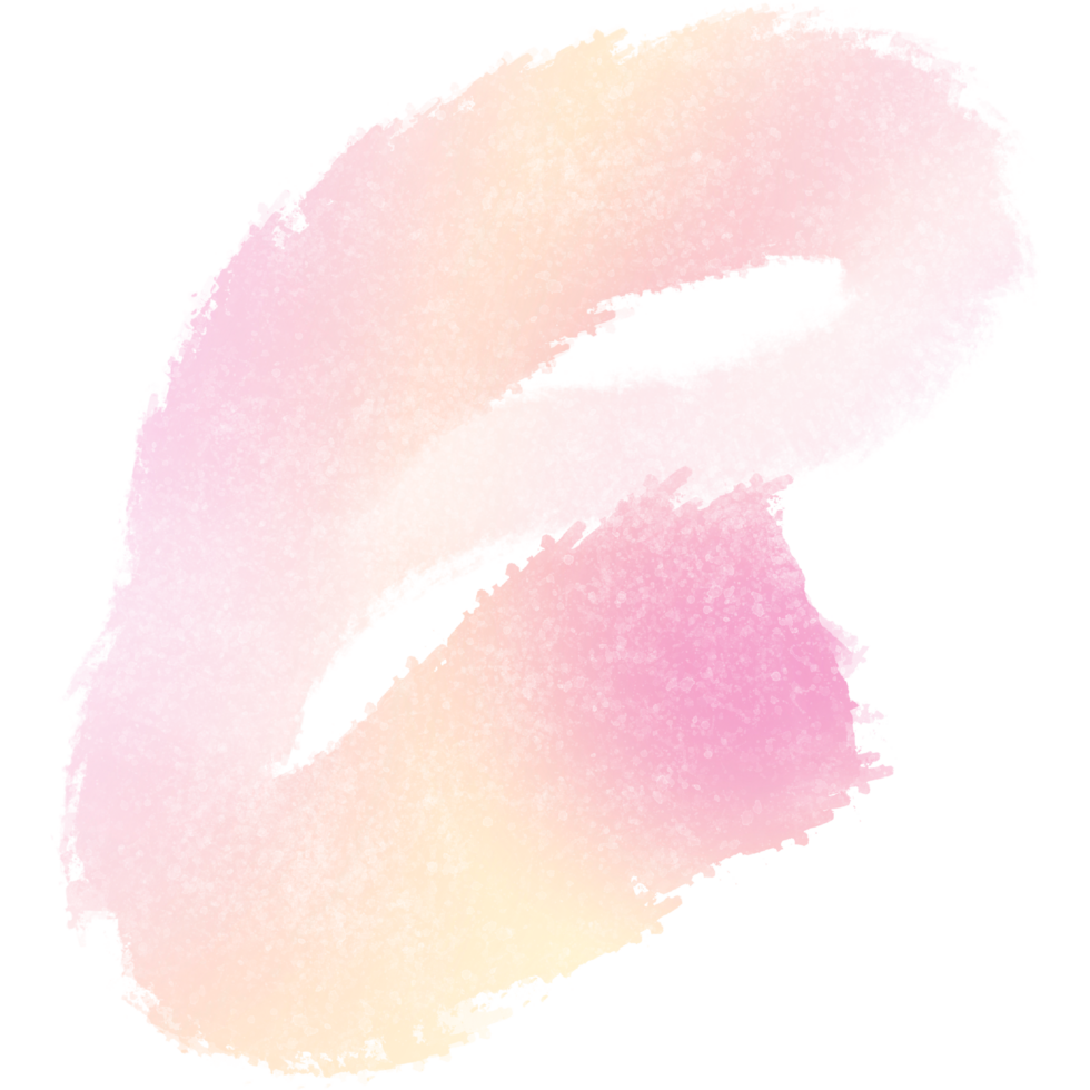 A rugged stroke in pink and Yellow gradient with rough grunge textures png