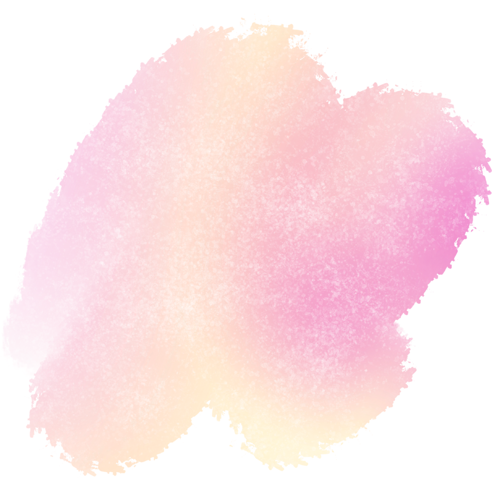 A gradient stroke with pink and Yellow roughened by hand drawn grunge textures png