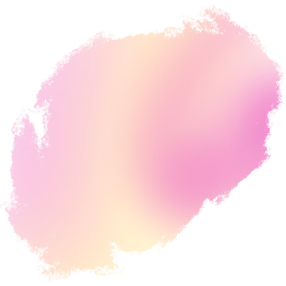 Hand drawn stroke in pink and Yellow gradient with a rough grunge look png