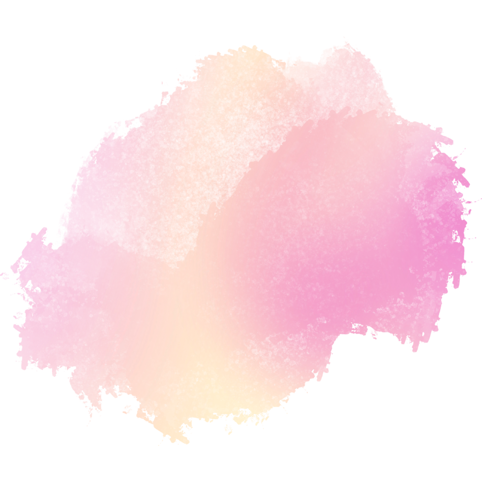 Rugged gradient stroke in pink and Yellow with a textured hand drawn effect png