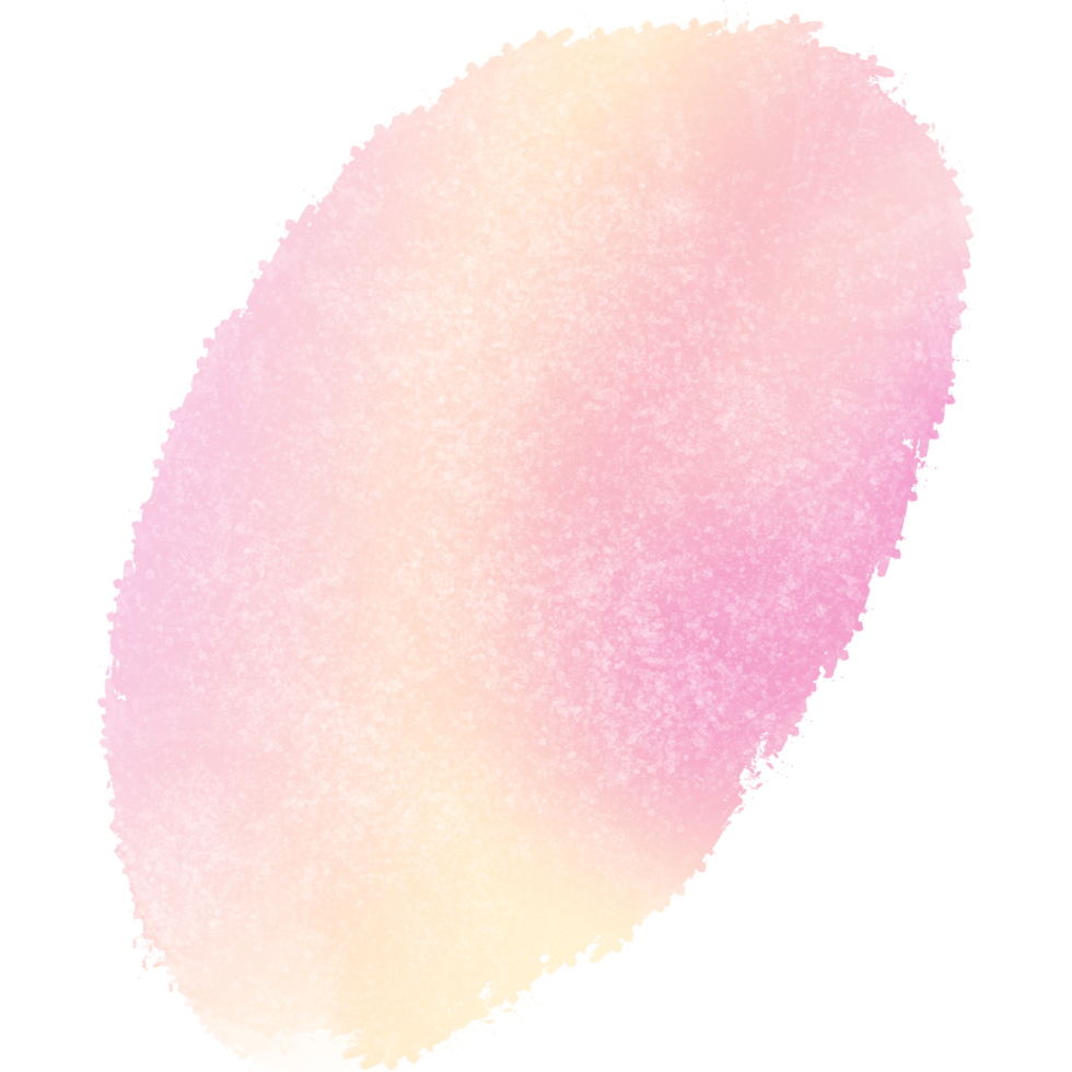 A textured stroke blending pink and Yellow with a rough hand drawn finish png