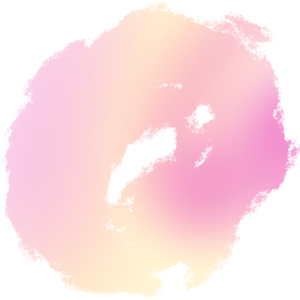 A textured pink Yellow gradient stroke with rough hand drawn elements png