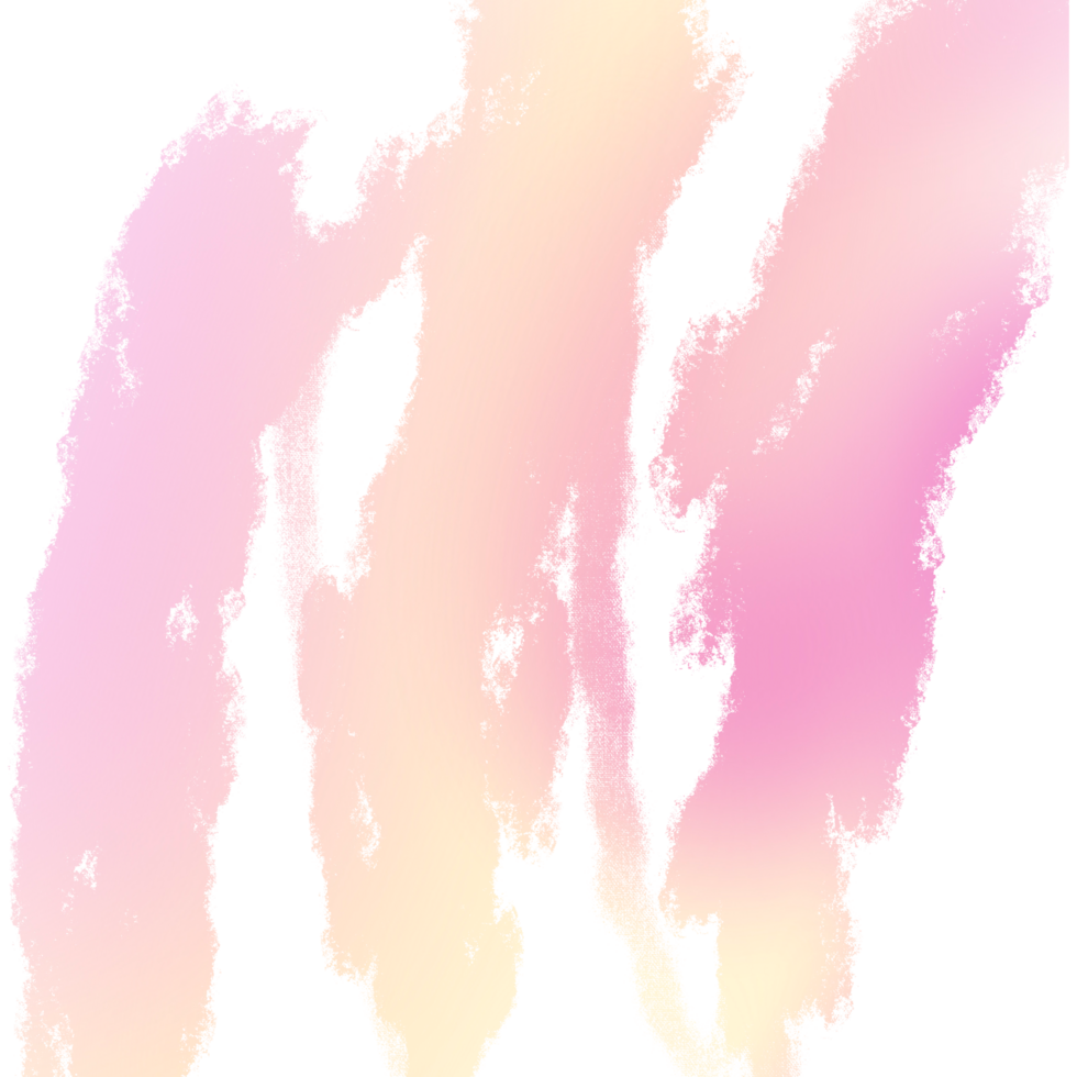 A rugged stroke with a pink Yellow gradient textured with rough hand drawn lines png