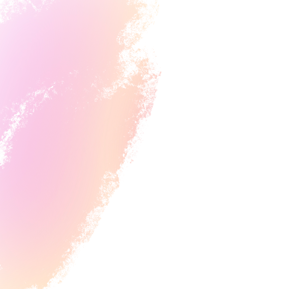 Hand drawn pink and Yellow gradient stroke with a rough textured finish png
