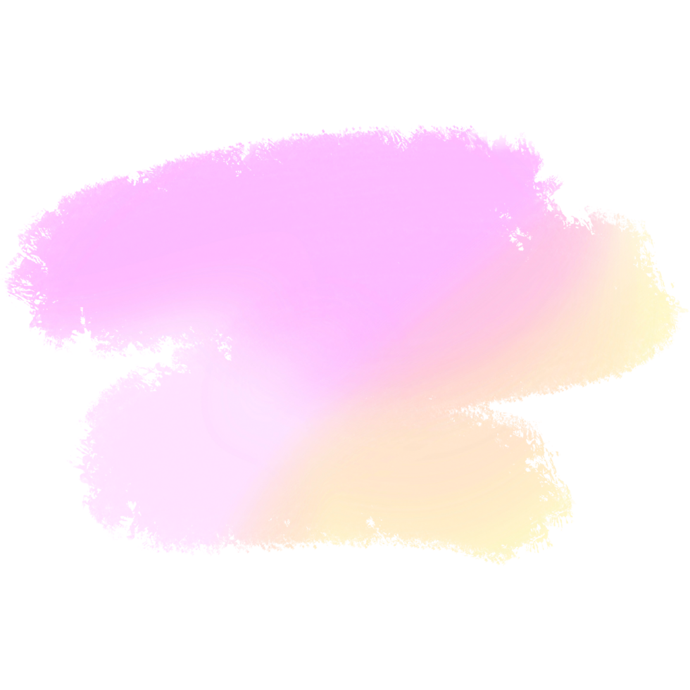 A raw Pink Yellow gradient brush stroke illustration with rugged hand drawn grunge details png