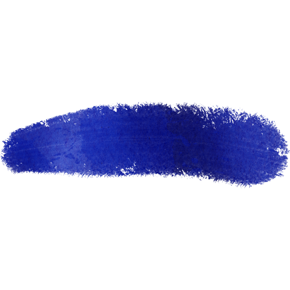 A rugged blue brush stroke blending smoothly into soft watercolor textures png