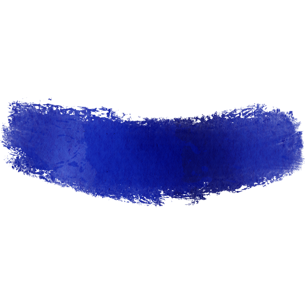 A soft blue brush stroke with rugged textures and smooth blending png