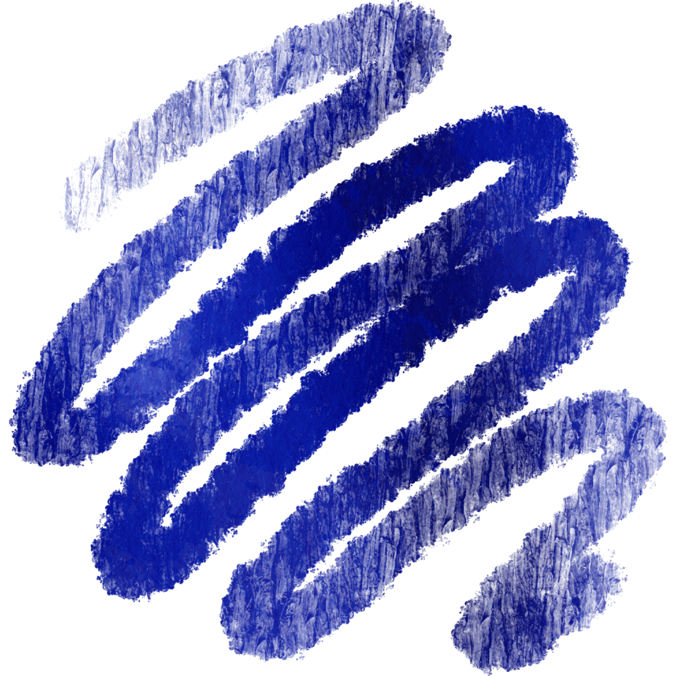 A rugged blue stroke blending smoothly into soft watercolor png