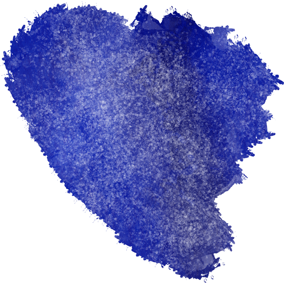 Blue brush stroke with rough textures and smooth blending png