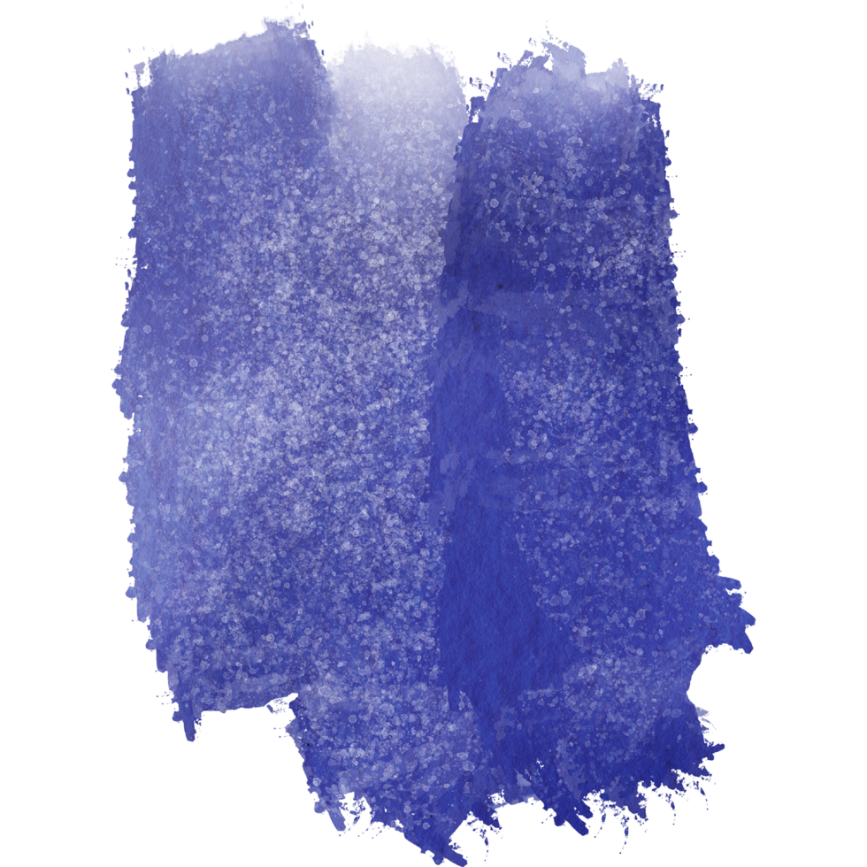 A beautiful Blue watercolor brush stroke with textured hand drawn grunge marks png