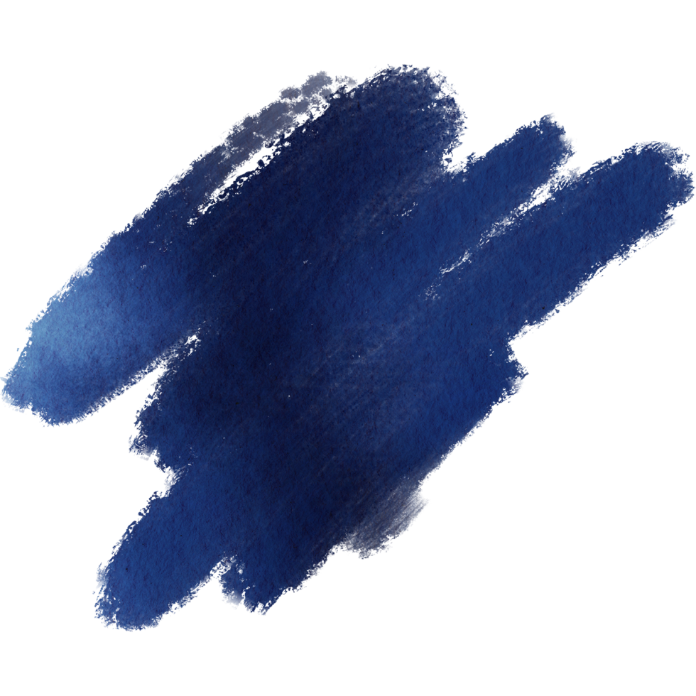 Hand drawn Blue watercolor strokes fading into textured rugged grunge inspired edges png