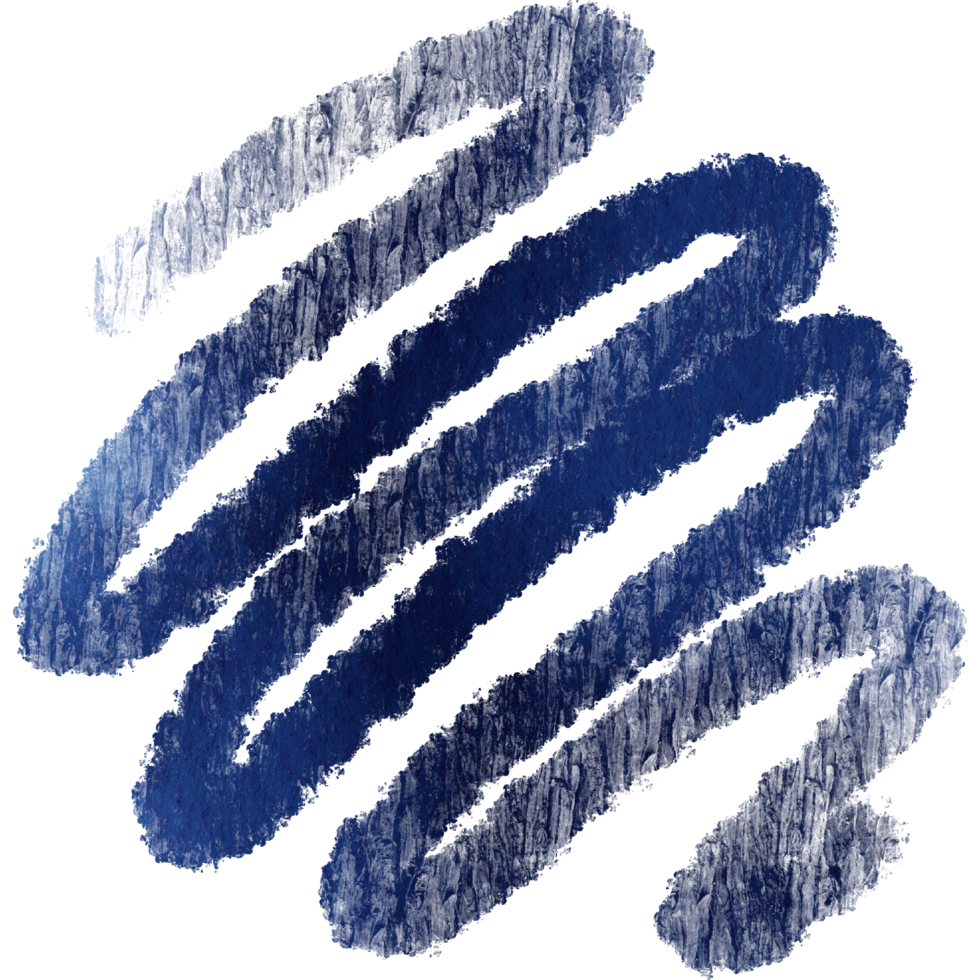 Hand drawn Blue watercolor strokes fading into rough rugged grunge inspired finishes png