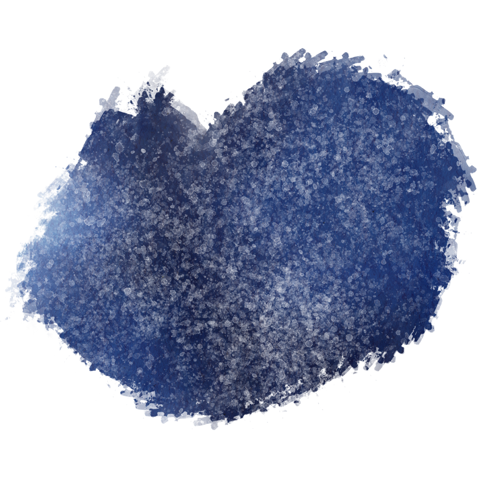 Blue watercolor brush strokes blending into rugged gritty grunge inspired marks png