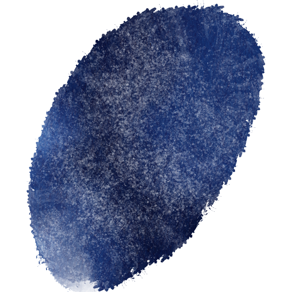 A textured Blue watercolor brush stroke with raw grunge inspired effects png