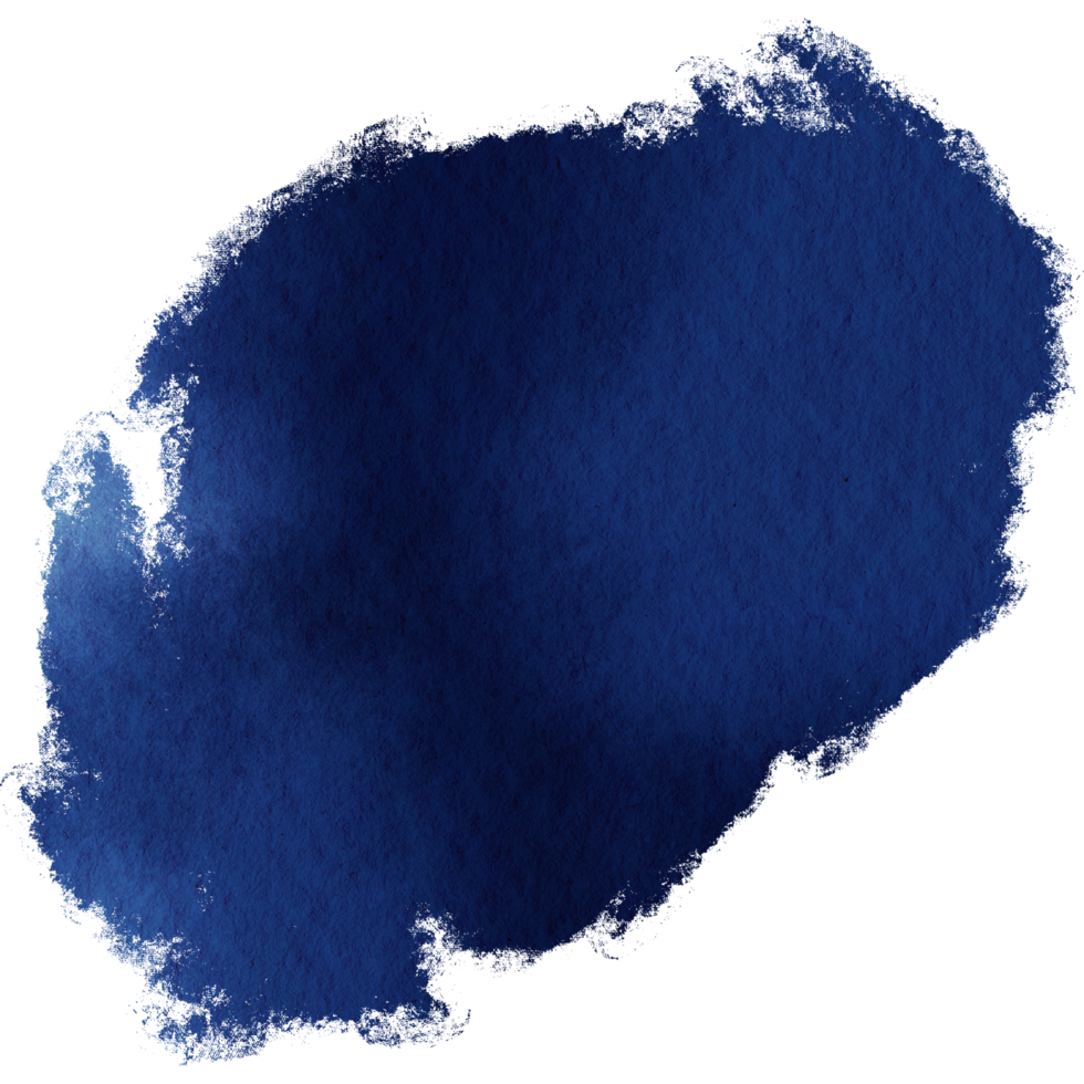 Gorgeous Blue watercolor strokes blending into rough grunge details png