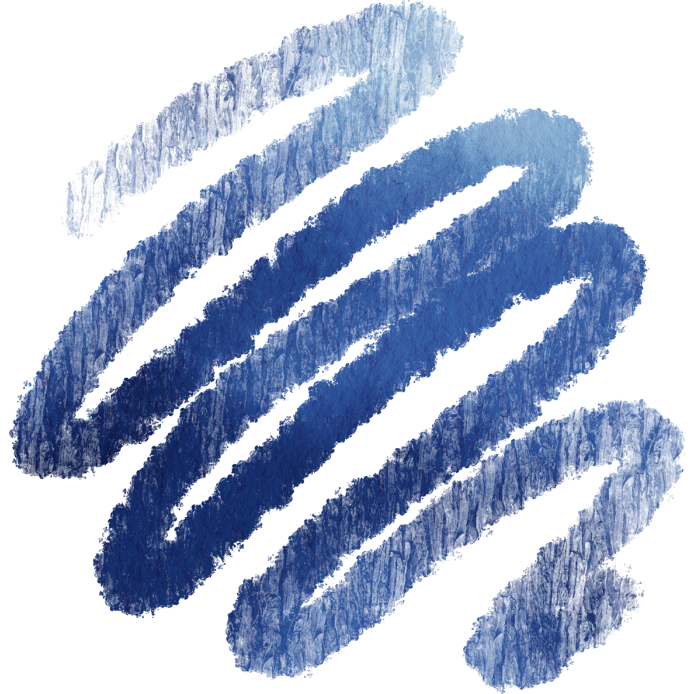Soft Blue watercolor brush strokes blending into bold gritty grunge edges png