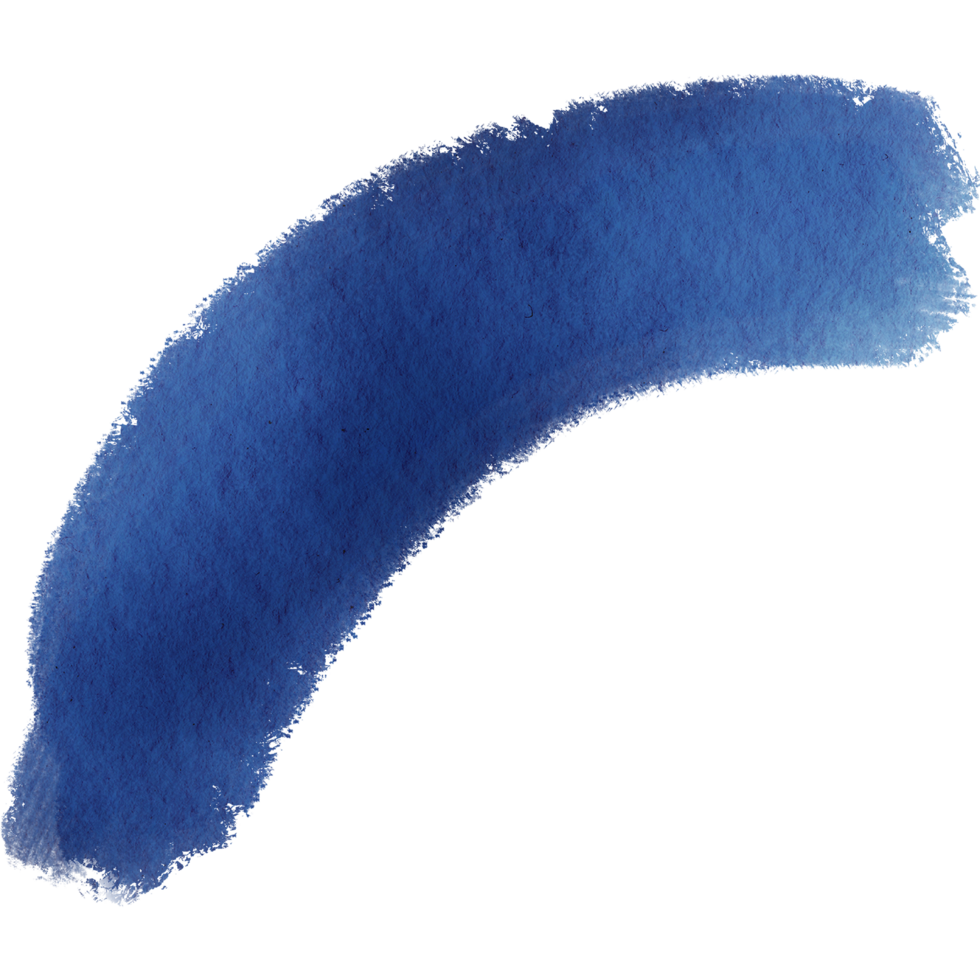A stunning Blue watercolor brush stroke fading into gritty raw grunge effects png