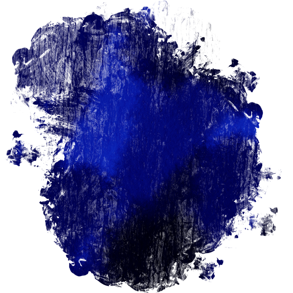 Gorgeous Blue watercolor strokes blending into rugged textured grunge marks png
