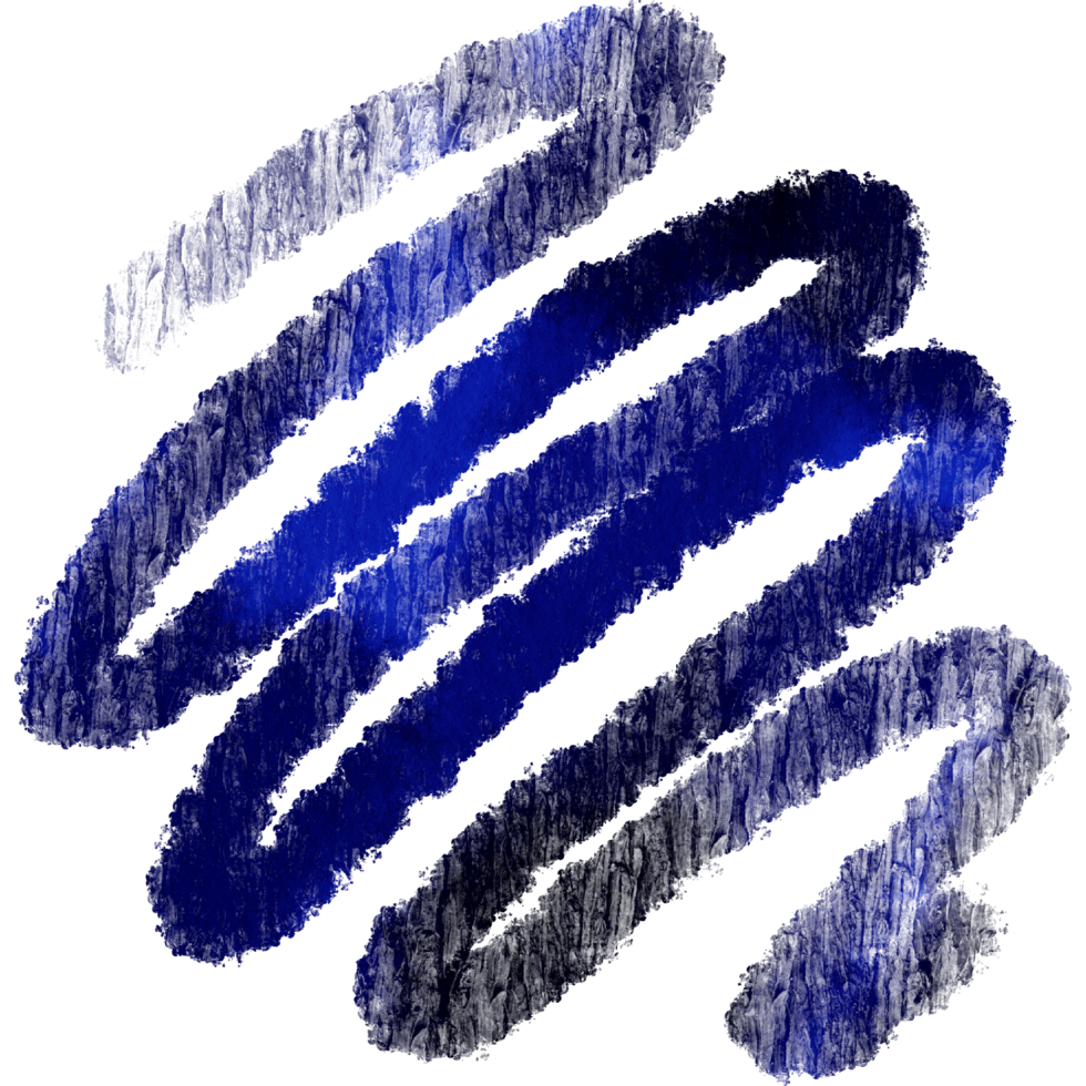 Soft Blue watercolor brush strokes blending into textured gritty grunge edges png
