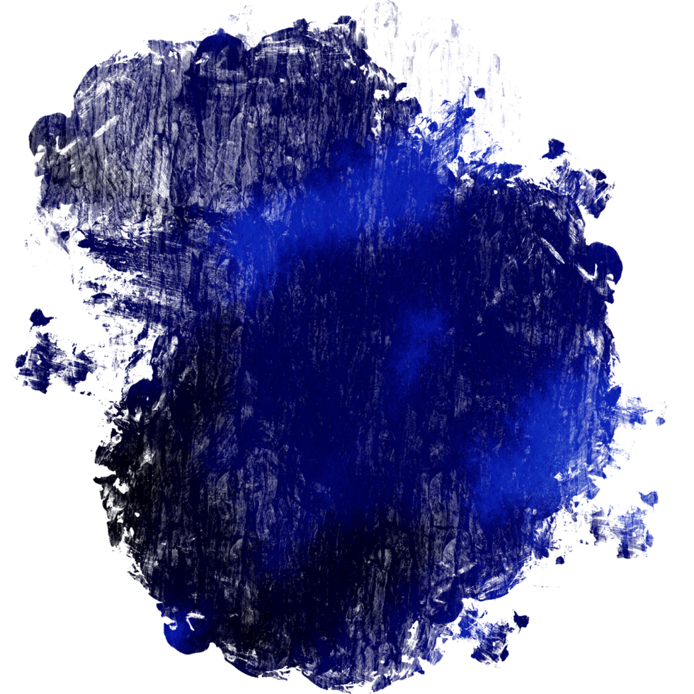 A vibrant Blue watercolor smoothly blending into soft grunge textured details png