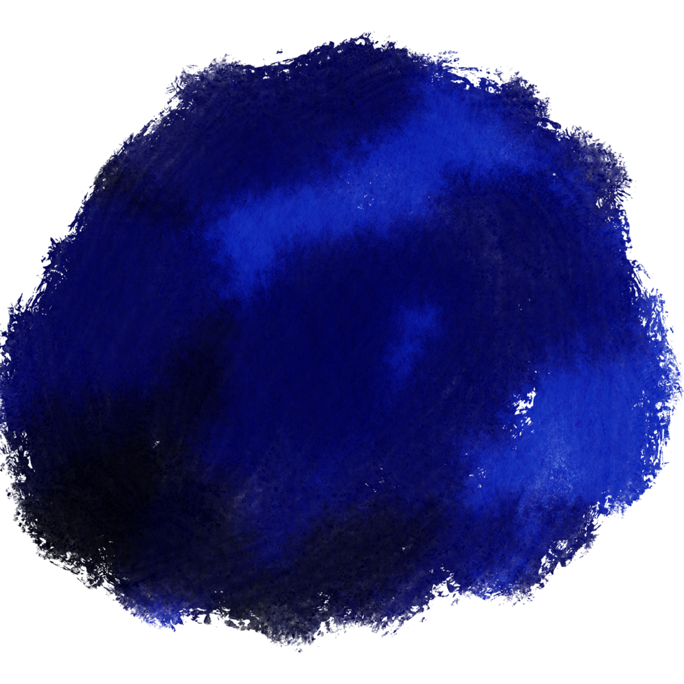 A beautiful Blue watercolor stroke blending into soft textured grunge layers png