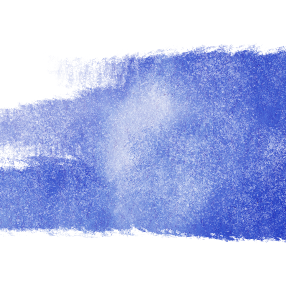 A rugged blue stroke with distressed grunge elements and smooth watercolor transitions png
