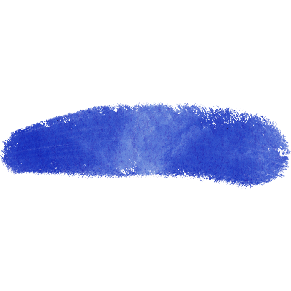 Blue stroke blending grunge textures with a soft watercolor fade png