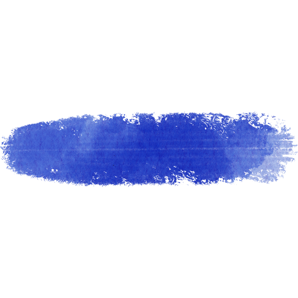 A rough edged blue stroke blending rough textures into soft watercolor gradients png