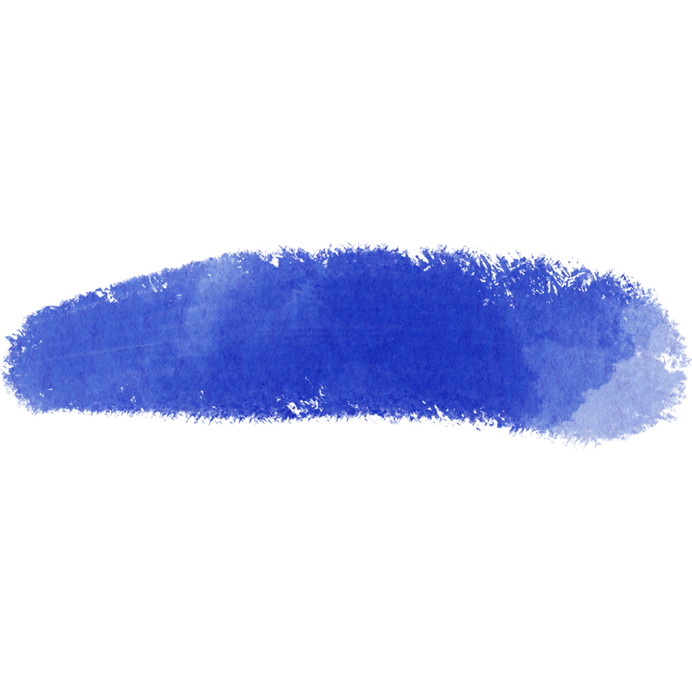 A rugged blue stroke merging distressed textures with fluid watercolor transitions png