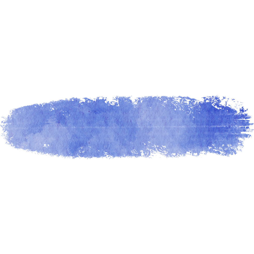 A textured blue stroke blending distressed grunge elements with smooth watercolor transitions png