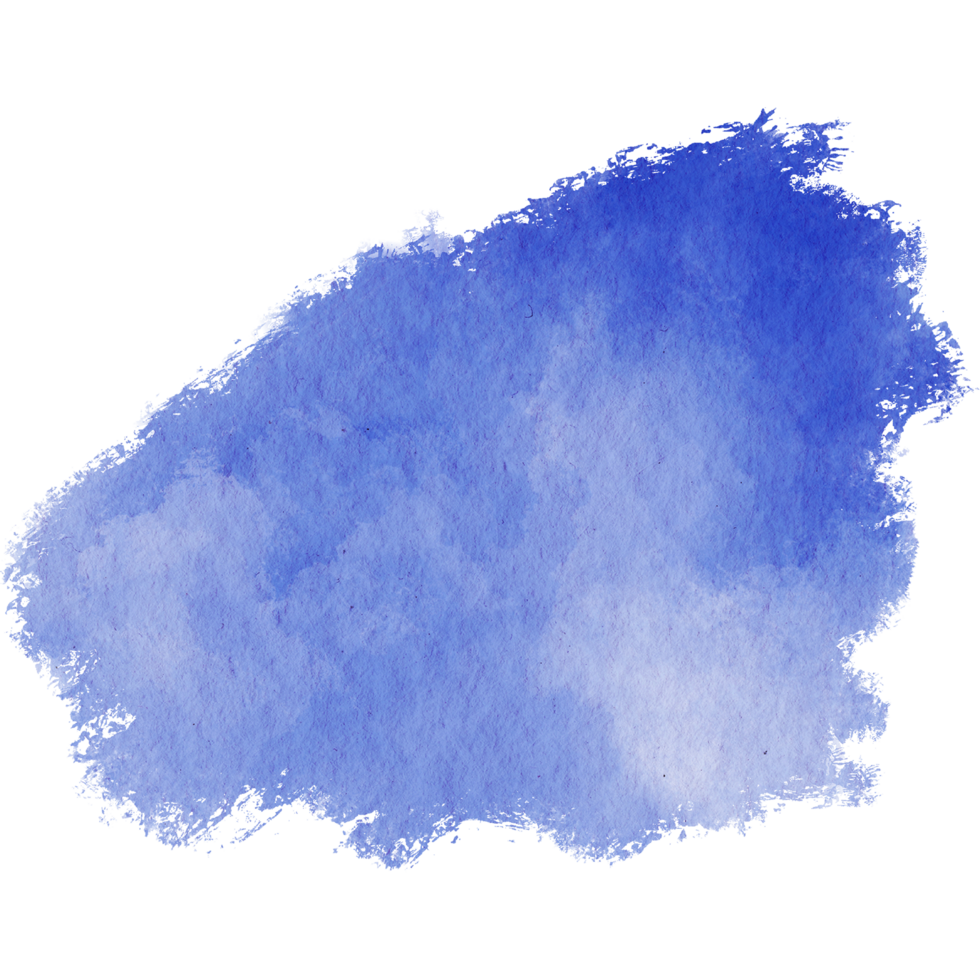 Blue stroke blending rough textures with soft watercolor blending png