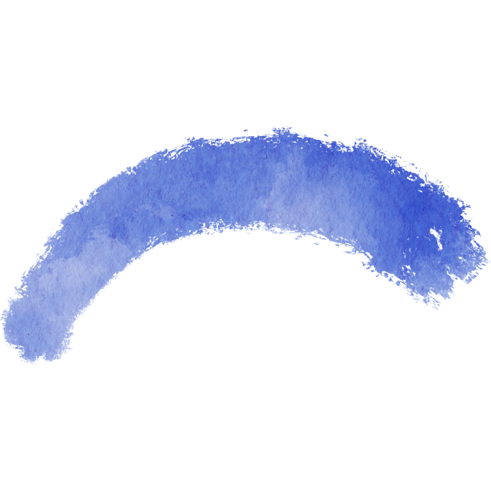 A rugged blue stroke merging rough textures with smooth watercolor effects png