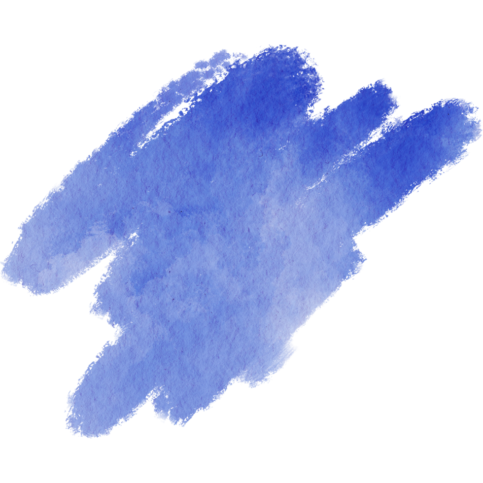 Blue stroke blending gritty textures with soft watercolor blending png