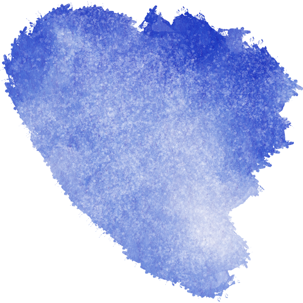 A rough blue stroke blending rough textures with smooth watercolor gradients png