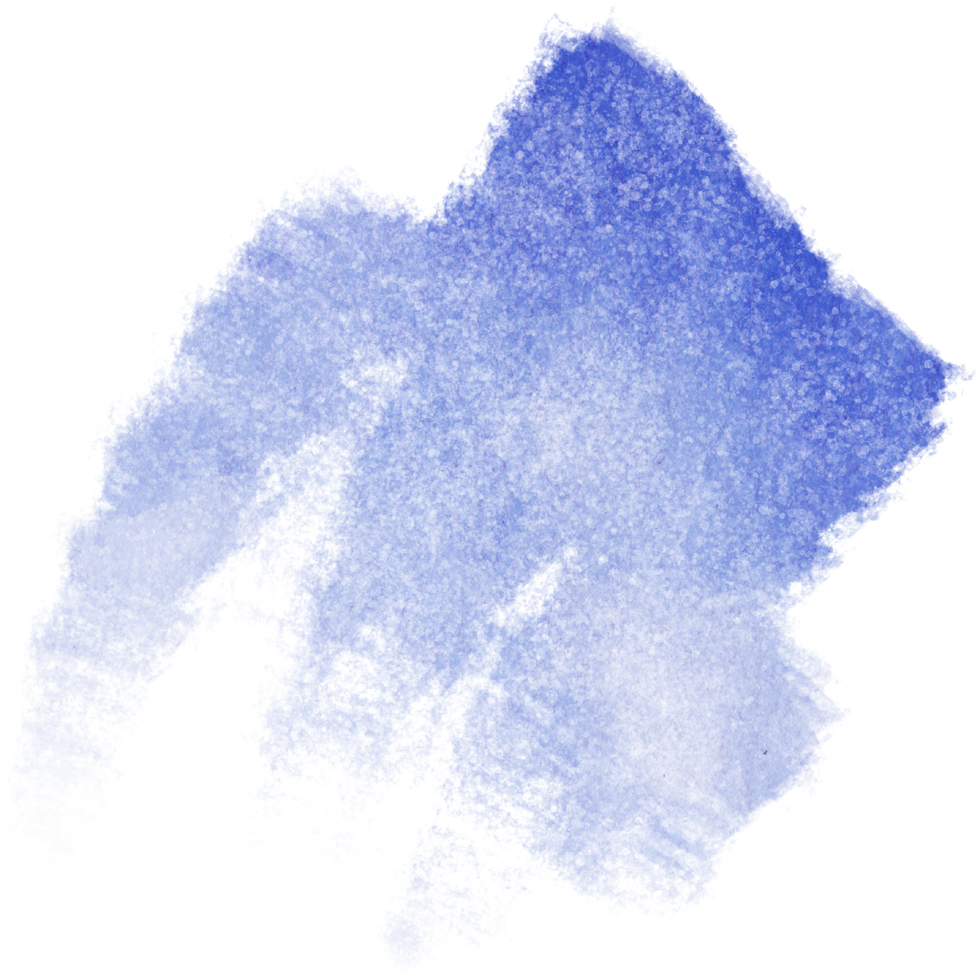 Blue stroke blending rugged grunge elements with soft watercolor washes png