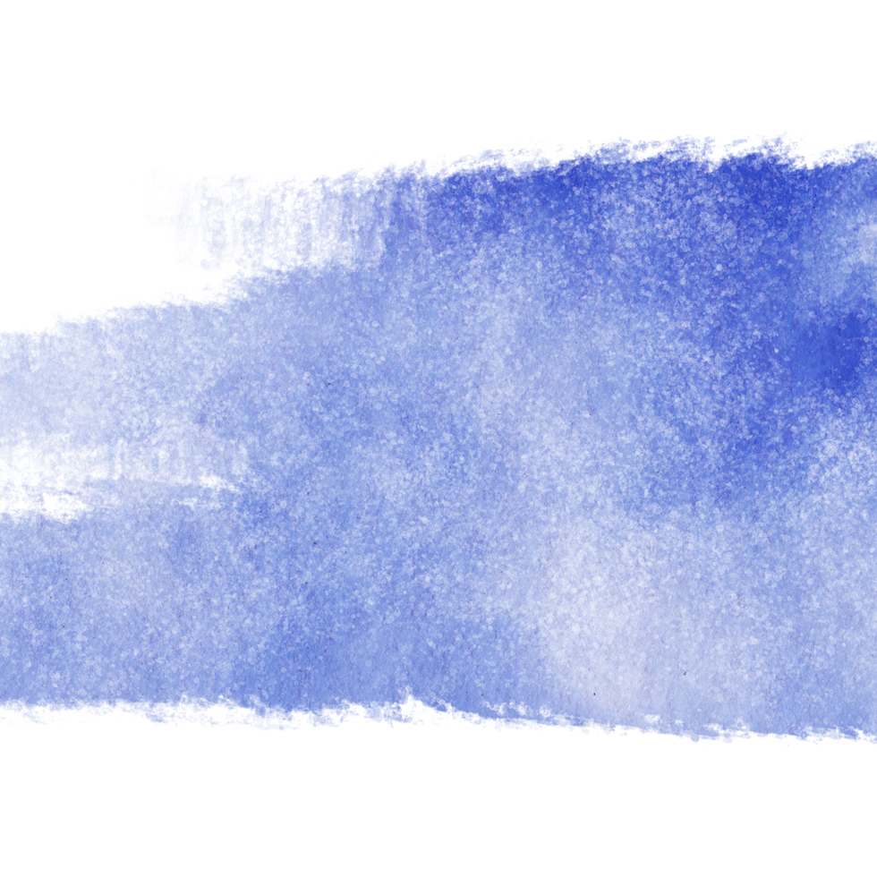 A rough edged blue stroke merging grunge details with soft watercolor gradients png
