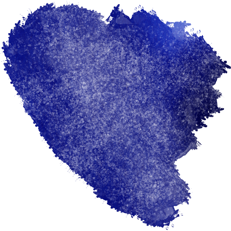 Blue stroke blending grunge elements with soft watercolor fades png