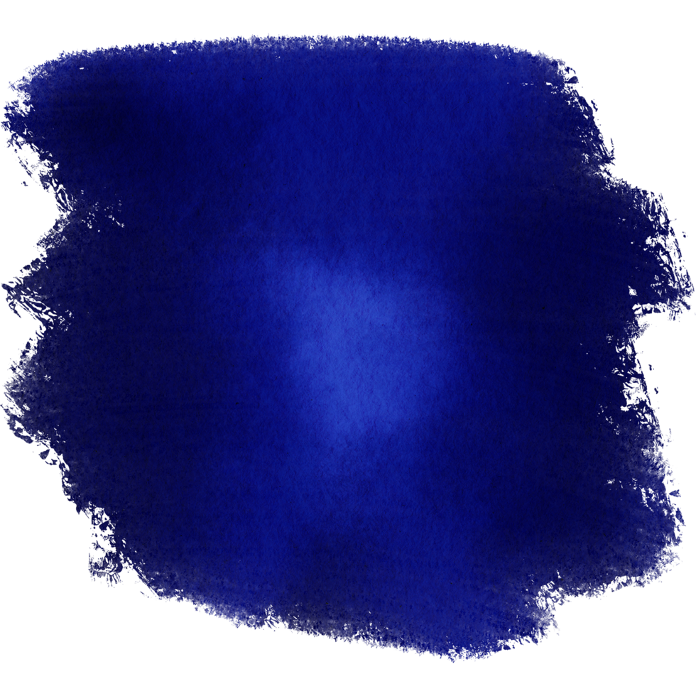 A textured blue stroke blending rugged grunge elements with smooth watercolor fades png