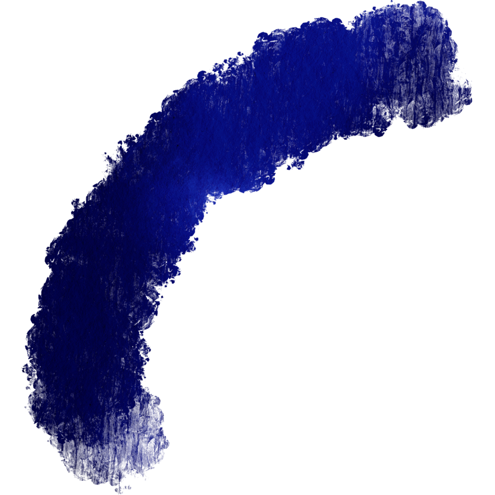 Blue stroke blending rough textures with fluid watercolor effects png