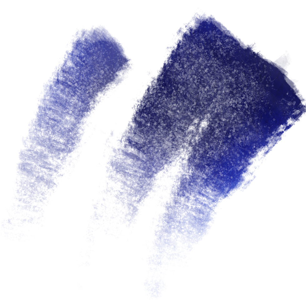 A rugged blue stroke blending grunge textures seamlessly into soft flowing watercolor effects png