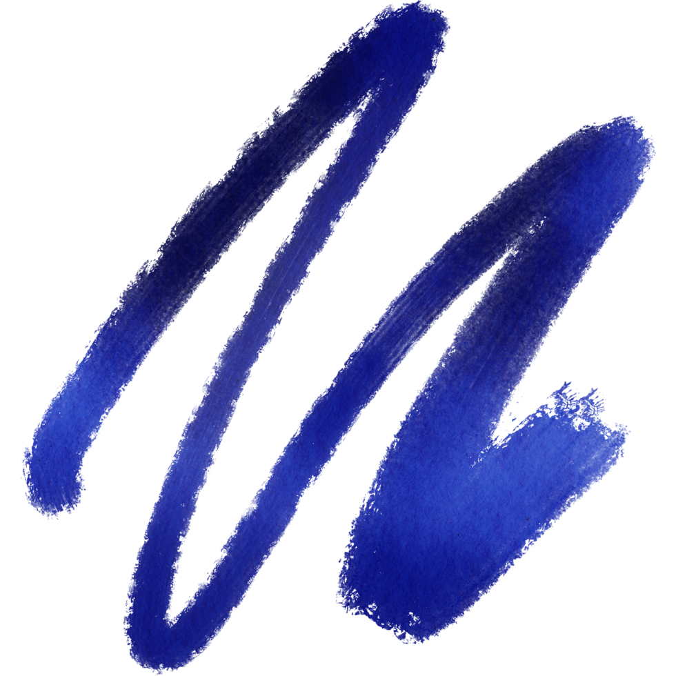A rough blue brush stroke blending gritty grunge elements with soft watercolor washes png