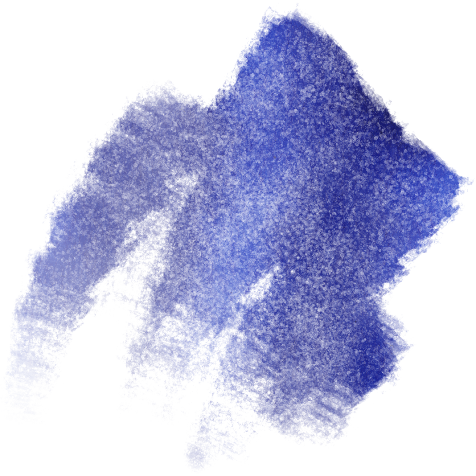 A blue stroke where rugged grunge features merge with gentle watercolor washes png