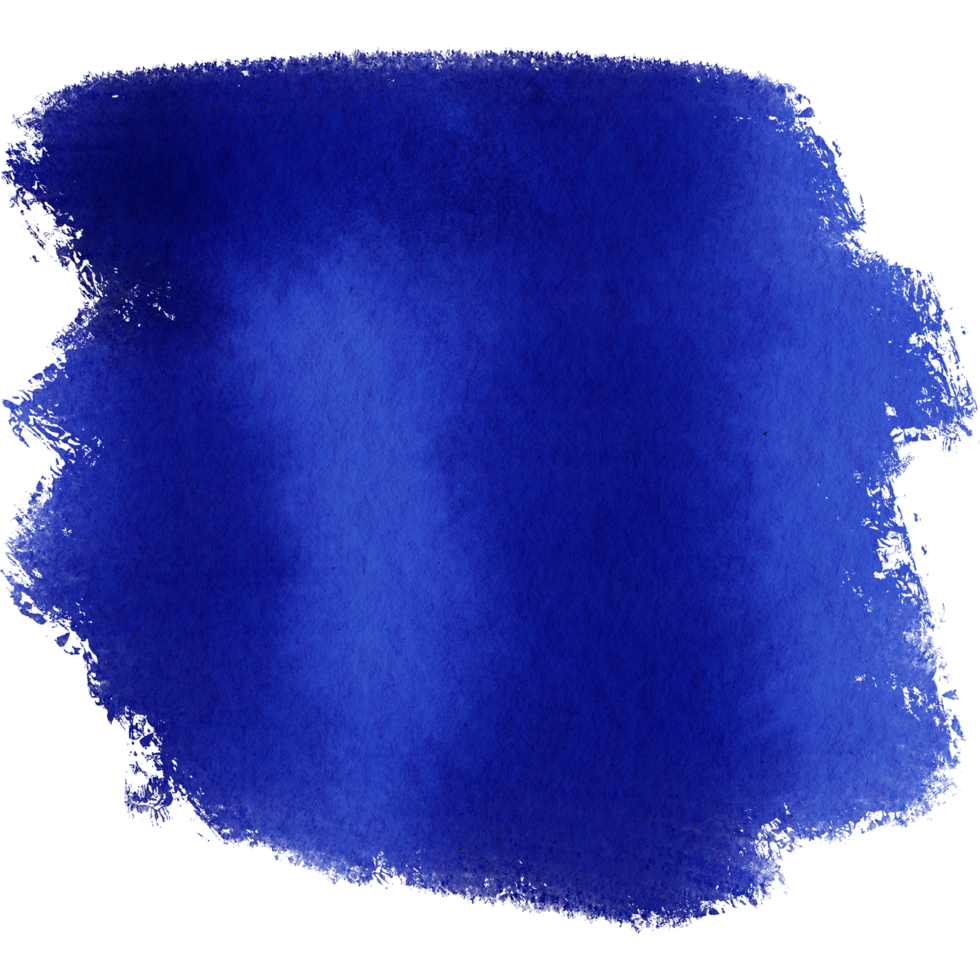 A blue brushstroke merging rugged textures with gentle watercolor effects png
