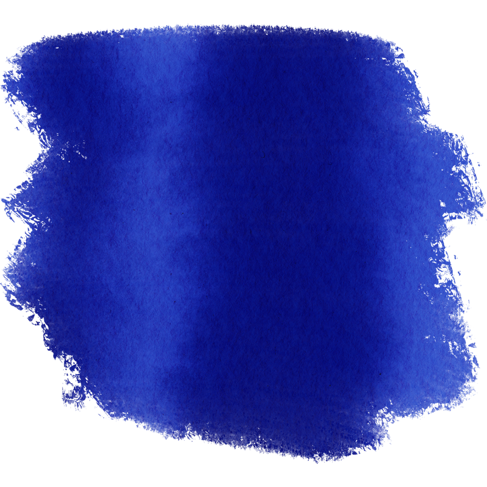 A textured blue stroke blending coarse grunge elements with fluid watercolor transitions png