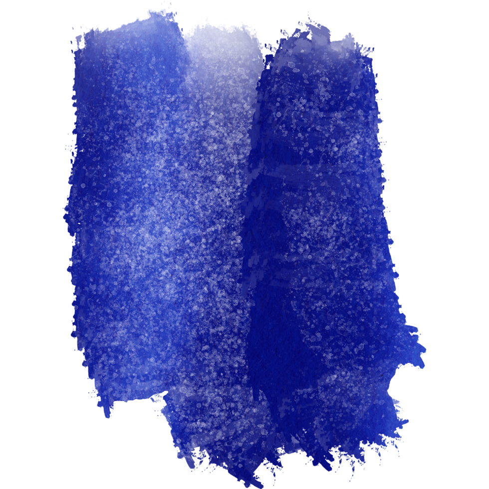 A blue brushstroke merging grunge textures with gentle watercolor effects png